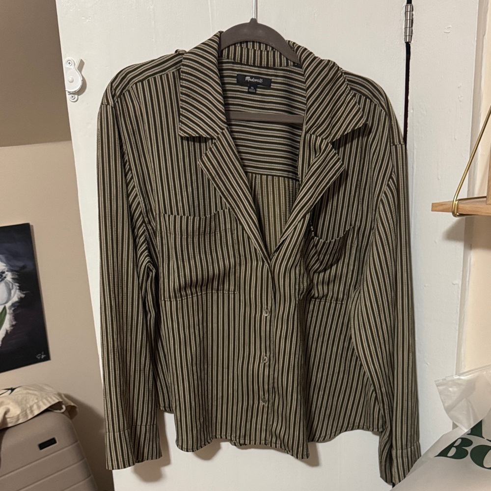 Madewell Striped Button Down Blouse